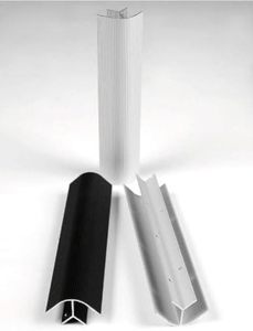 Perfil de Esquina de Aluminio CNW, Aleación de Aluminio Plateado Anodizado T3~T8, Longitud 100 cm para Paneles/Tableros de 19 mm - Product Image 2