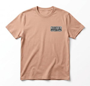 T-shirt à manches courtes col rond Keeper Sports Inc 100% coton Coupe classique Logo avant Respirant Séchage rapide Tissu jersey - Product Image 1