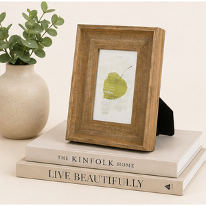 <b>Vintage</b> Wooden Photo <b>Frame</b> Eco Friendly Natural Solid Wood <b>Picture</b> <b>Frame</b> for Tabletop Display Minimalist Home Office Decor - Product Image 2