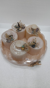 Prix d'usine – Ensemble de pots à fruits secs circulaires en résine faits à la main – Haute qualité – Fabriqué en Inde – Meilleures ventes - Product Image 4