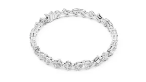 Pulsera Eternity Vintage para Mujer con Diamantes Cultivados en Laboratorio de 10.29CTW en Varias Formas, Certificada por IGI, en Oro Amarillo de 14K - Product Image 6