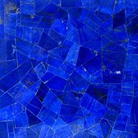 Dalle de marbre Lapis Lazuli écologique, polie, durable, imperméable, rectangulaire, pour sol, mur, accent intérieur, pierre précieuse moderne
