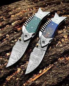 Cuchillo Bowie de Caza de Acero Inoxidable de Alta Calidad con Mango de Madera, Funda de Cuero y Hoja de Punta Fija para Exteriores - Product Image 3
