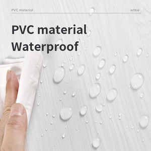 Papier Peint <span class=keywords><strong>Moderne</strong></span> Blanc en Vinyle PVC avec Texture Grain de Bois, Autocollant Mural Amovible et Imperméable pour <span class=keywords><strong>Cuisine</strong></span>, Chambre et Salle de Bain - Product Image 4