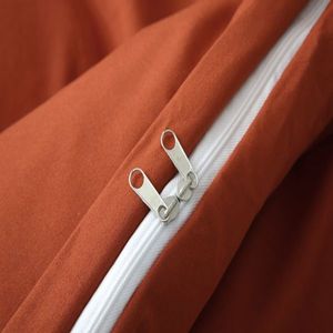 Solid Color King Size Duvet Cover <b>Set</b> 3-Piece Bedding Including 1 Duvet Cover and 2 Pillow Shams <b>Comforter</b> Not Included - Product Image 4