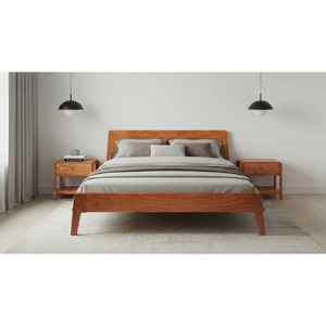 American <b>pine</b> plywood <b>bed</b> Modern convertible bedroom set Durable safe <b>bed</b> for kids Moon Queen <b>bed</b> frame - Product Image 3