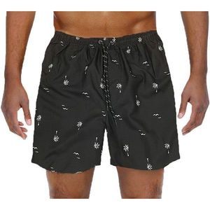 Set di pantaloncini da bagno con stampa di palme da donna - Product Image 1