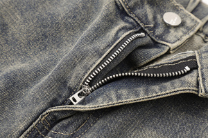 Pantalon en jean ample personnalisé, taille haute, style décontracté, jambe large, style urbain, qualité supérieure, confortable, pour un usage quotidien, unisexe - Product Image 5
