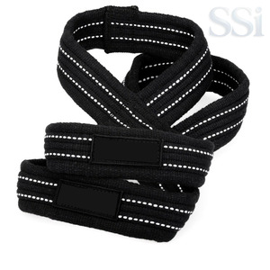 Sangles de levage de type figure 8 pour une force de traction maximale, avec enveloppements de poignet à prise sécurisée pour l'entraînement physique professionnel - Product Image 6