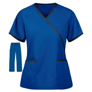 Ensembles d'uniformes médicaux respirants et confortables en tricot extensible avec logo personnalisé pour femmes, pour usage hospitalier et médical - Product Image 6
