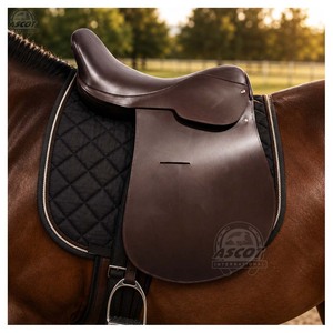 Selle de polo 100% cuir, selle anglaise, ensemble complet avec étriers en fer, sangle de selle, vente en gros d'équipements équestres - Product Image 3