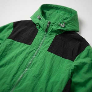 Chaqueta Cortavientos Verde de Alto Rendimiento para Hombre con Capucha, Diseño Colorblock, Ligera, Impermeable, para Senderismo al Aire Libre, con Cremallera Completa - Product Image 6