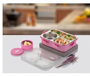 High Quality Stainless Steel <b>Lunch</b> <b>Box</b> with Spoon For Office & Travel Meals At Best Price By Exporter <b>Lunch</b> <b>Box</b> - Product Image 1