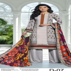 Vestido de verano Faisalabad, trajes de algodón para mujer, ropa de verano, trajes de algodón de diseñador, shalwar kameez para damas - Product Image 1