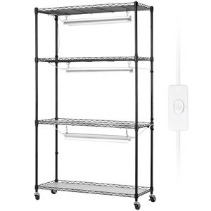 4-Tier 90W Full Spectrum Indoor <b>Plant</b> Stand with Grow <b>Light</b> 90W LED Shelf for Healthy <b>Plant</b> Growth - Product Image 1