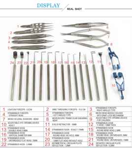 Microsurgery <b>Instruments</b> Set Top Value High Precision Ophthalmic Stainless Steel Eye Surgery Tool Ophthalmic Stainless Steel Eye - Product Image 5