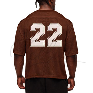 Lightweight Oversized Solid Mesh T-<b>Shirt</b> for Men-Quick Dry Breathable <b>100</b>% <b>Polyester</b> Trendy New Arrival - Product Image 2