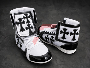 Botas de Boxeo Personalizadas de Alta Calidad Hechas en Fábrica al por Mayor, Botas de Boxeo Profesionales con Estilo Cristiano para Artes Marciales - Product Image 6