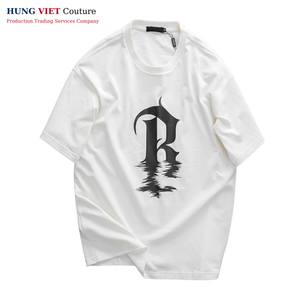 Chemise de haute qualité pour hommes T-shirt unisexe T-shirt uni en tissu avec col rond Chemises Streetwear Fournisseur de chemises à prix bon marché - Product Image 2