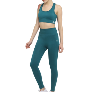 Factory Wholesale Yoga Suit Top Sports Wear Gym Fitness <b>Sets</b> 2 Pieces Breathable Bra with Leggings Yoga <b>Set</b> - Product Image 1