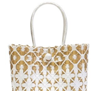 Unique Geometric Pattern Woven <b>Plastic</b> Handmade Bag And Handbag Ladies Casual Shopping <b>Tote</b> Bag Practical Summer Handbag - Product Image 2