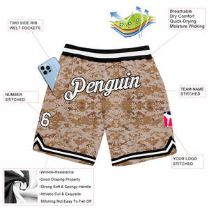 Wholesale Customized Sublimation Shorts 100% Polyester Sports Team Shorts <b>Custom</b> Club Shorts Training Shorts Personalized Print - Product Image 5