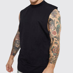 Custom Logo <b>Men's</b> Fitness Sports Tank Top Summer Vertical Stripes Solid Color <b>Sleeveless</b> <b>Tshirt</b> Gym Vest XL Size - Product Image 5