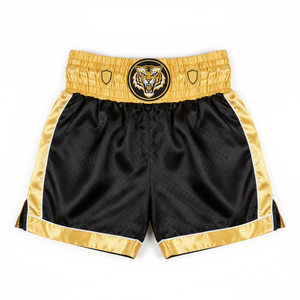 Shorts de boxe MMA pour hommes, shorts de combat en cage, arts martiaux mixtes, double couture, taille élastique - Product Image 1