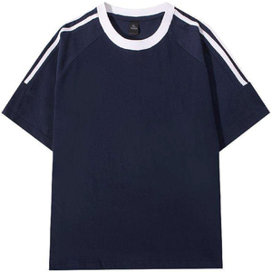Haute qualité 100% coton unisexe T-shirt col rond t-shirts blanc surdimensionné Streetwear T-shirt Boxy T-shirt surdimensionné hommes t-shirts - Product Image 1