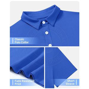 Polos de golf pour hommes les plus vendus Coupe ajustée en coton Confortables Polos de golf idéaux pour un usage quotidien - Product Image 5