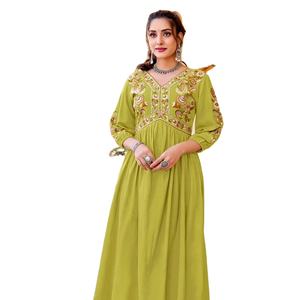 New Designer Heavy Rayon and Embroidery Handwork <b>Kurti</b> Collection - Product Image 1