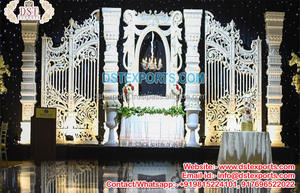 Dhoti เวทีนกยูง manavarai ตกแต่งเวทีสำหรับงานแต่งงานธีมนกยูงเวทีพร้อมชิงช้างานแต่งงาน - Product Image 6