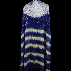 Tissu Kaftan en Soie Modale Pure Shibori Bandhani avec Motif Tie-Dye – Collection de Tissus Ethniques Premium pour la Mode - Product Image 4