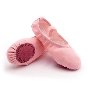 Zapatillas de Ballet Personalizadas Marca E2448, Venta Directa de Fábrica, Lavables, con Suela Dividida, Parte Superior de Satén, Forro de Algodón, Suela de Goma Plana - Product Image 3