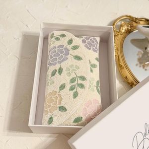 Handmade Beaded Palm Tree Purse Rectangular Shape Cotton Foundation Fabric Embroidery <b>Craft</b> - Product Image 5