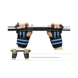 Sangles de poignet professionnelles pour haltérophilie avec crochets en acier et rembourrage en néoprène pour une meilleure prise en powerlifting - Équipement de force pour la gym - Product Image 2