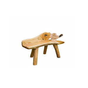 Banc en racine de teck rustique ARTERRA Premium, artisanal, écologique, durable, pour l'extérieur, la maison, la villa, les centres de villégiature - Product Image 1