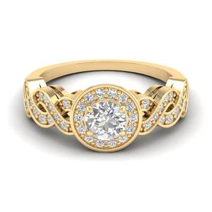 Bague Halo REYES en Moissanite Ronde Brillante de Haute Qualité 0,77 Carat en Argent Sterling 925, Bagues de Fiançailles, Cadeaux d'Anniversaire - Product Image 6