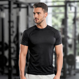 Camisetas Deportivas de Manga Corta para Hombre, 100% Poliéster, Ecológicas, Transpirables, de Secado Rápido, para Gimnasio, Atletismo, Correr - Product Image 1