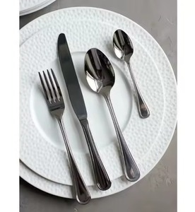 Ensemble de couverts en métal de luxe, vaisselle en acier inoxydable pour hôtel, restaurant et service de cuisine - Product Image 1