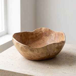 Bols à pâte en bois rustiques en gros pour mariage, bougies, artisanat, décoration de maison, ferme, fruits - Product Image 1
