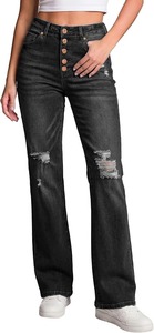 Achetez des jeans bootcut pour femmes Abdul Royal World Export, en coton, coupe classique, style vintage, soldes, prix abordable - Product Image 1