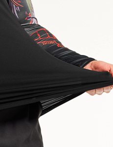 Rashguard personnalisé en gros pour Jiu Jitsu MMA BJJ, sublimation, noir, séchage rapide, écologique, manches longues - Product Image 6