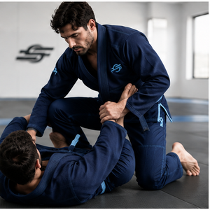 Uniforme de Jiu-Jitsu Brasileño (BJJ) Unisex Azul Oscuro, Ropa de Judo de Algodón, Absorbe la Humedad, Corte Holgado, Kimono Ligero para Artes Marciales para Adultos - Product Image 6