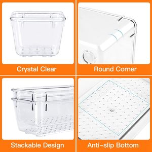 Set di 25 Organizzatori per Trucchi in Plastica Trasparente, 4 Misure, Divisori per Cassetti, Vassoi e Contenitori - Product Image 4