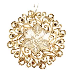 Décoration de Noël et du Nouvel An de style nouveau design, ornement unique en flocon de neige en acrylique blanc transparent - Product Image 5