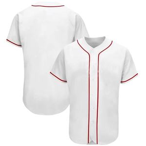 Camisetas de béisbol de poliéster 100% atléticas en blanco de alta calidad para ligas de béisbol para hombres y equipos profesionales - Product Image 2