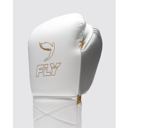 ถุงมือชกมวย MMA รุ่น BG-1112 สีขาวเทา หนังวัวแท้ แบบเต็มนิ้ว ผูกเชือก ปรับแต่งได้ - Product Image 4