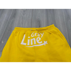 Shorts de survêtement pour hommes style urbain, 1 pièce, motif uni, shorts d'été 100% coton, broderie appliquée personnalisée, vente en gros usine - Product Image 6