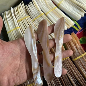 Cuillère multifonctionnelle en nacre rustique Cuillères à coquille naturelles et durables, écologiques, fabriquées au Vietnam pour la cuisine et les restaurants - Product Image 5